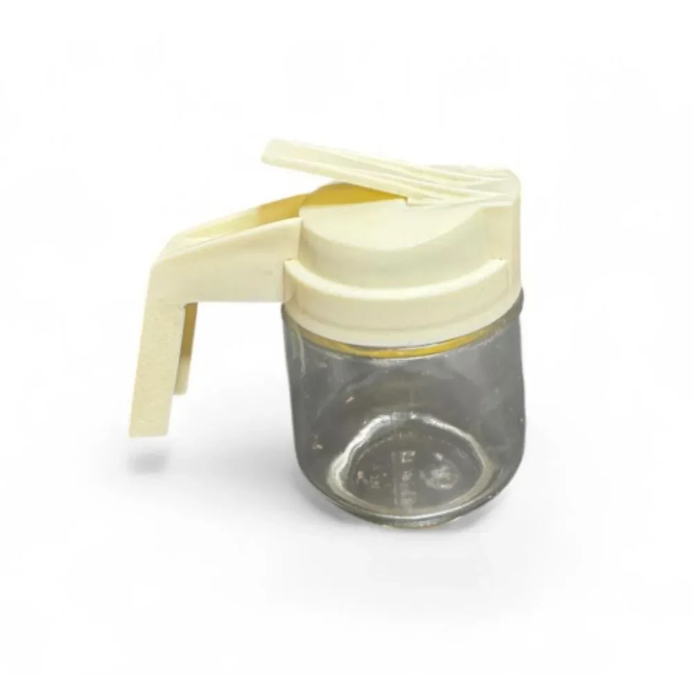 Vtg Gemco Syrup Dispenser with Cream Lid USA Made